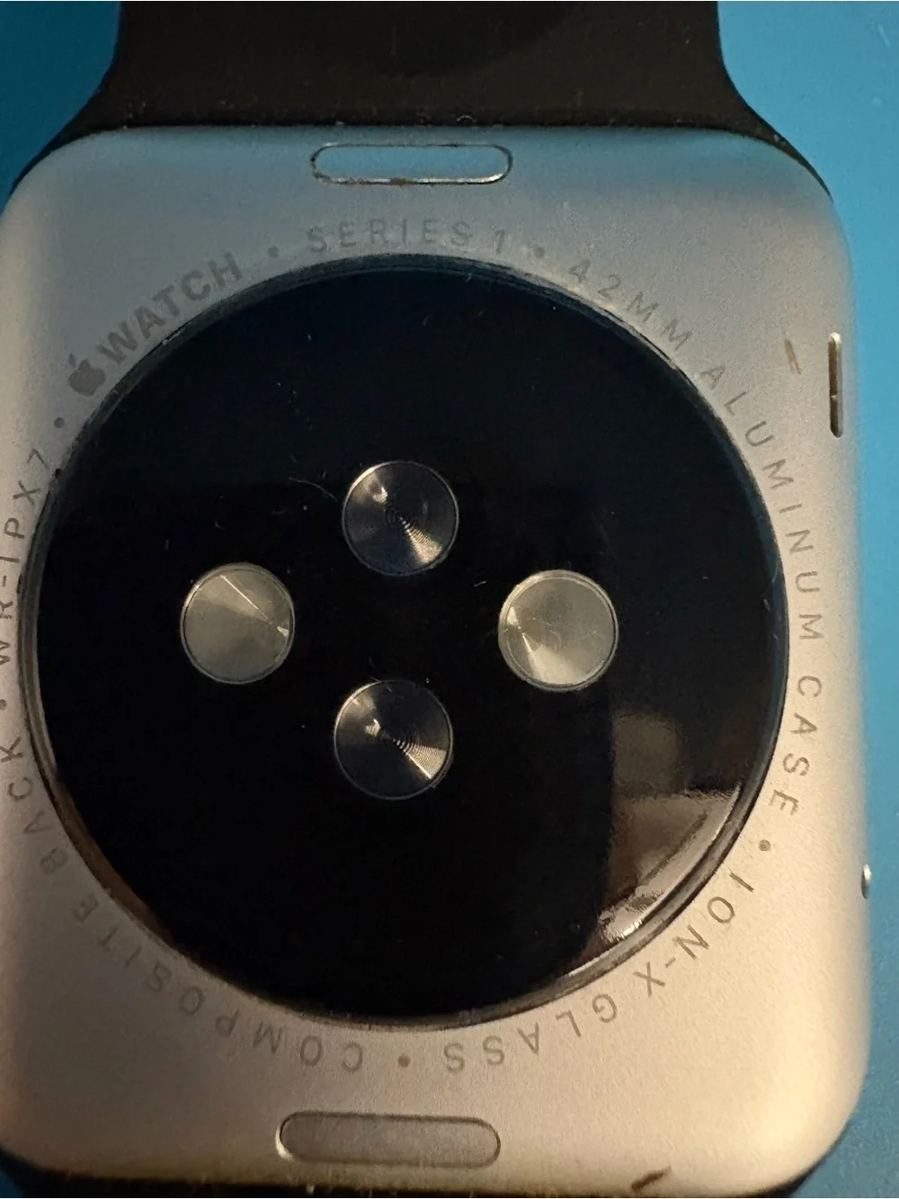 Apple Watch Series 1 with Black Sport Band and Extra Straps & charger